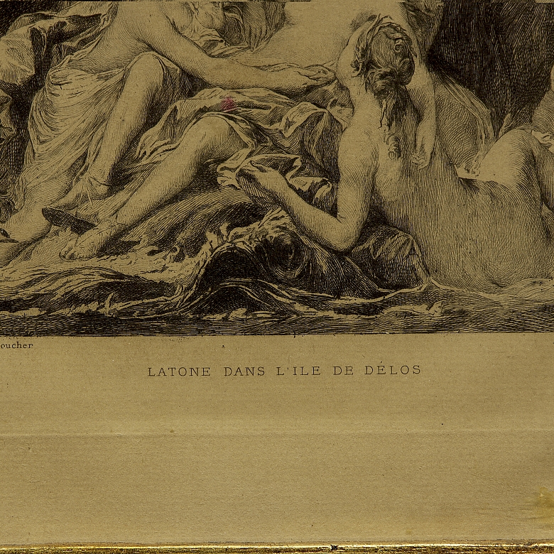 Grabado según obra de Boucher