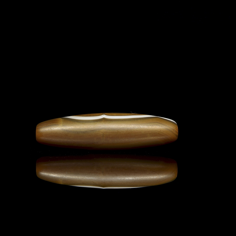 Cuenta Dizi de ágata natural 