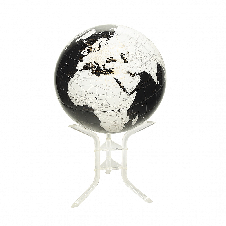 Globo terráqueo de diseño por Spherical Concepts, s.XX