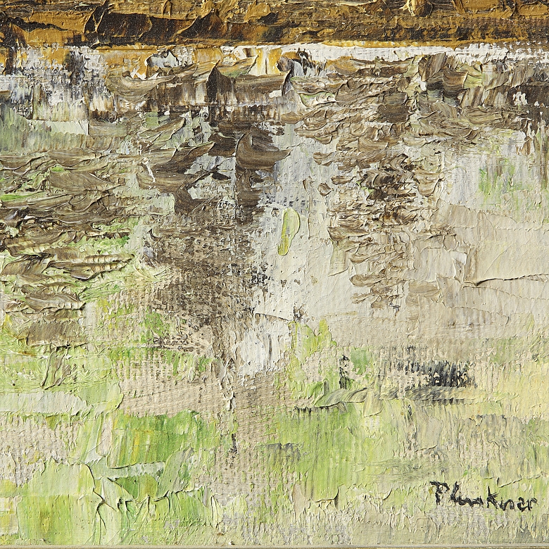 20th century Central European school ‘Landscape with castle’ - 3