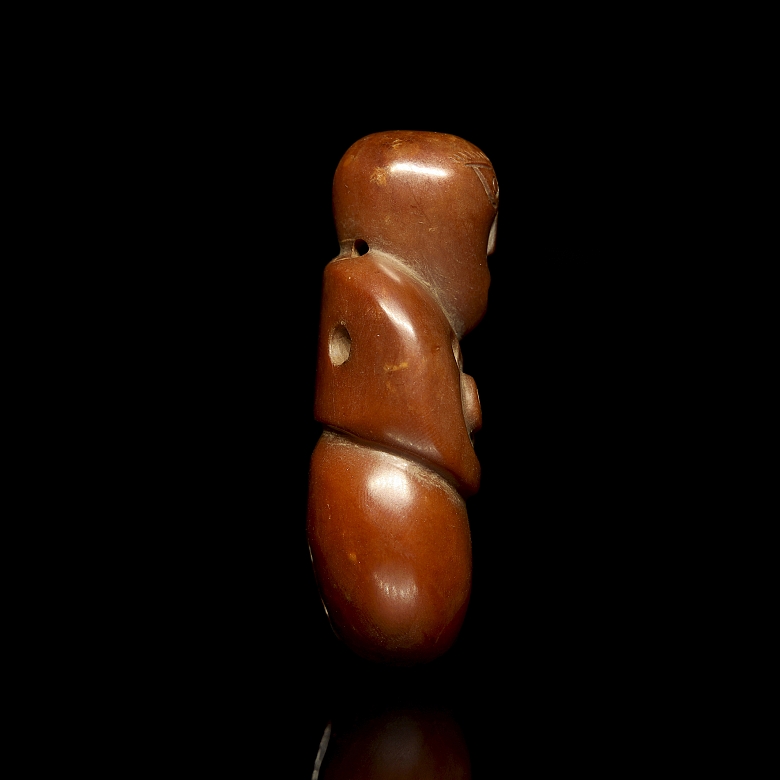 Carved jade figure ‘Monkey Man’, Liangzhu culture