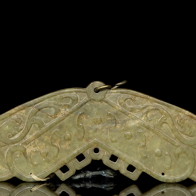 Large jade plaque “Fishes”, Qing dynasty - 7