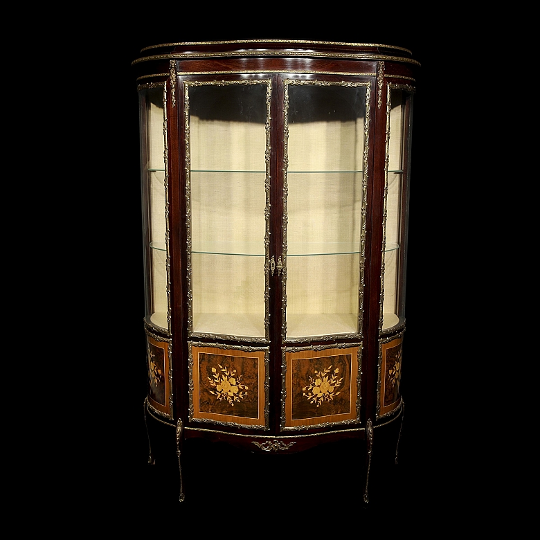 Mueble vitrina expositora estilo Luis XVI, s.XX