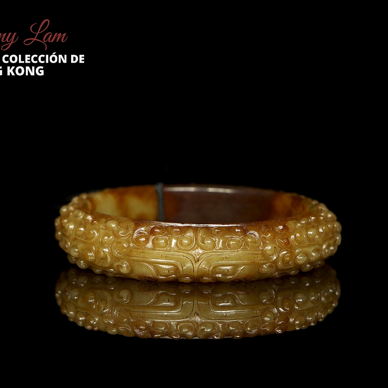 Brazalete de jade amarillo 