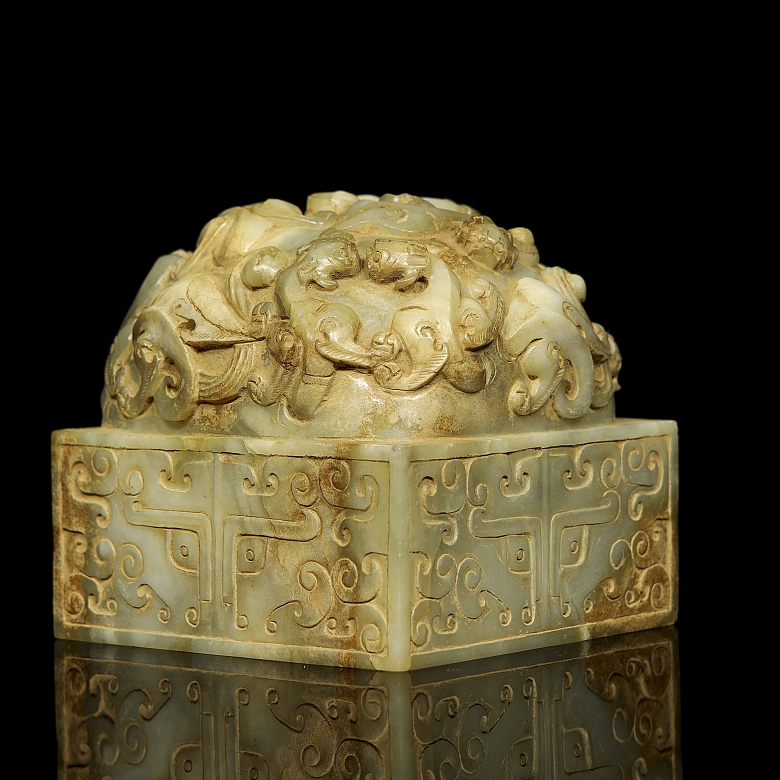 Gran sello de jade 
