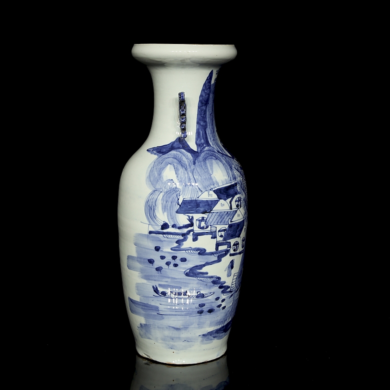 Jarrón de porcelana esmaltada