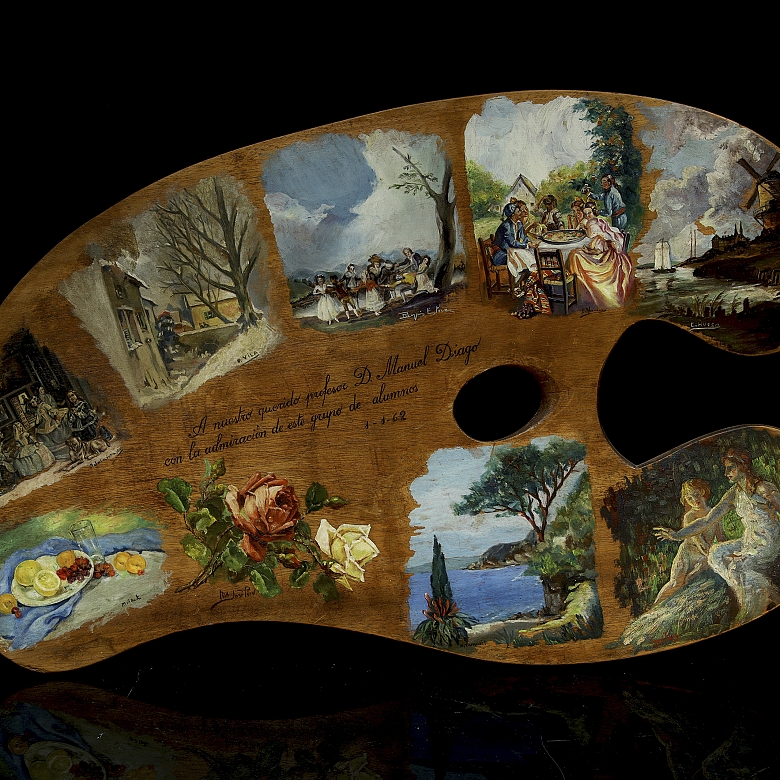 Paleta de pintor a