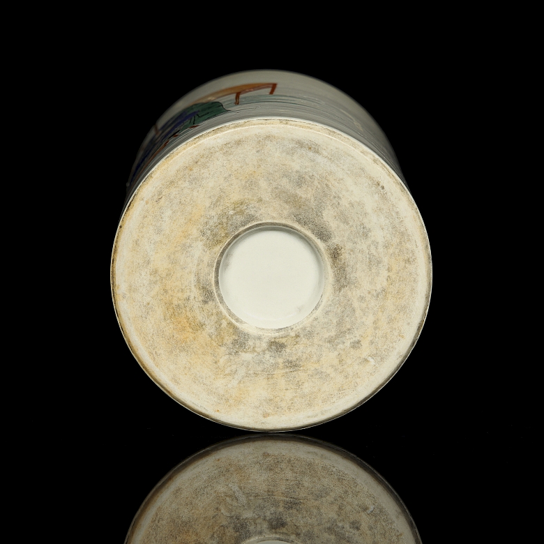 Bote para pinceles de porcelana