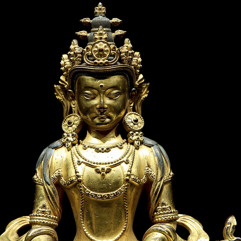 Buda de bronce dorado 