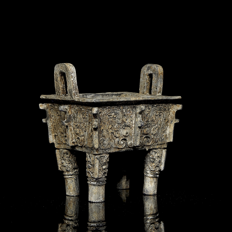 Incensario de Liulí azul cobalto