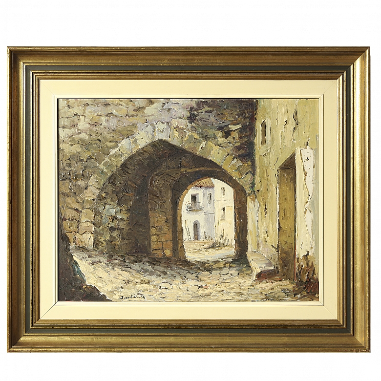 J. Cortés (20th century) ‘Passageway’, 1974 - 5