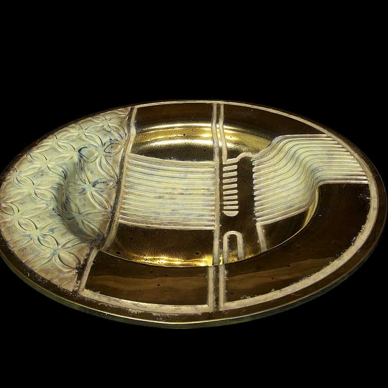 Salvatore Polizzi (1971-) ‘Glass Plate with Circles of Life’, 1995