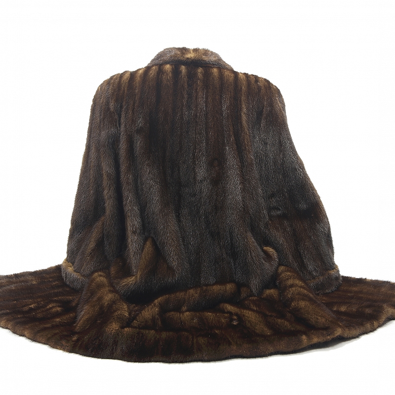 Long male mink coat