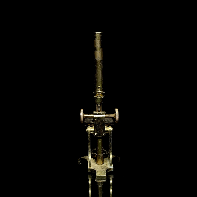 Antique monocular microscope, 19th century - 2
