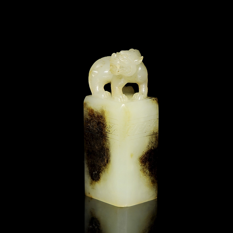 Sello de jade blanco 