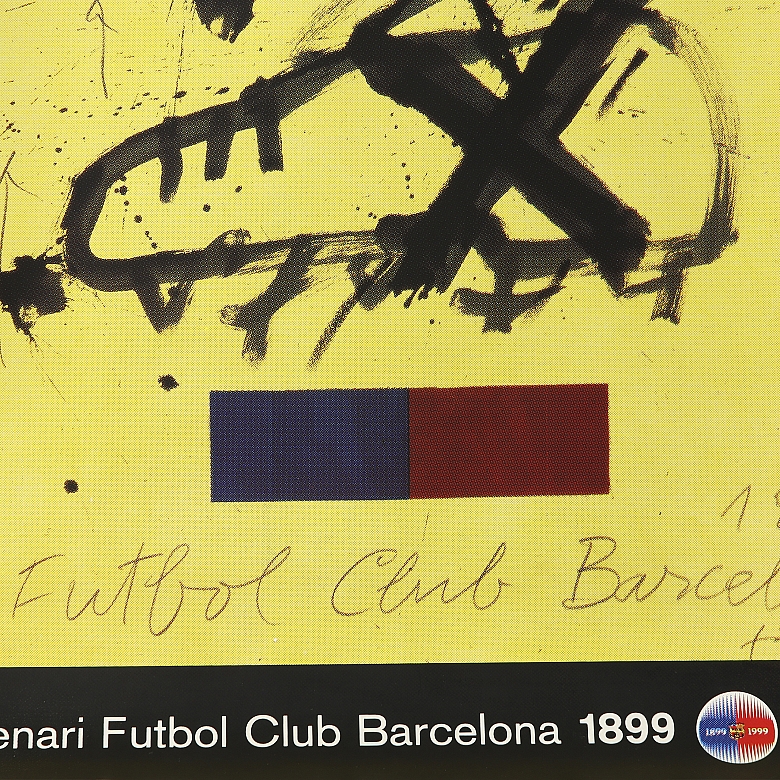 Antoni Tàpies (1923–2012) ‘Centenary of Football Club Barcelona’, 1999