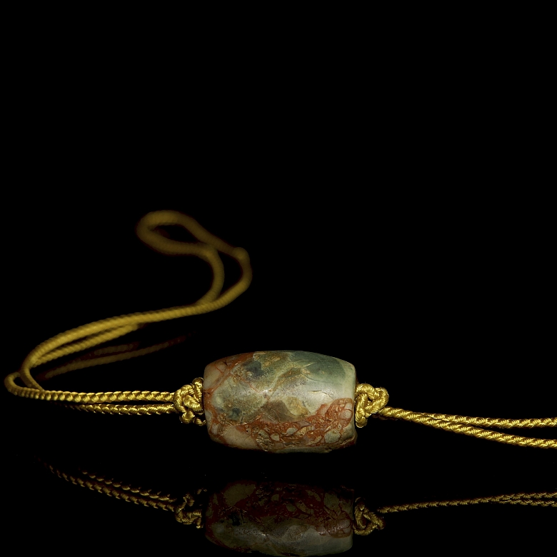 Carved jade bead, Hongshan culture