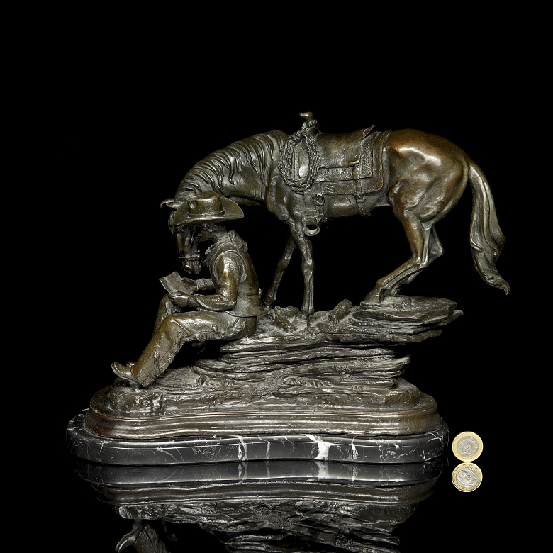 Jean Pierre Masier (1878–1957) ‘Cowboy with Horse’ - 6