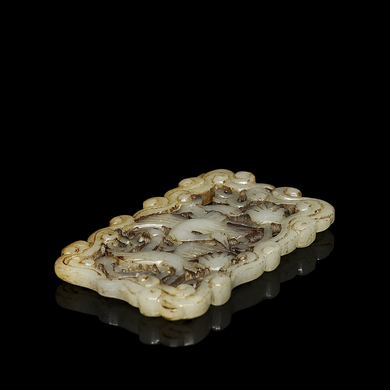 Small Liao-Jin style jade plaque - 5