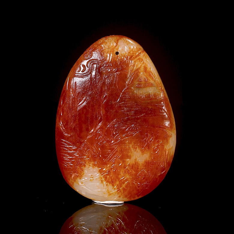 Colgante de jade blanco 