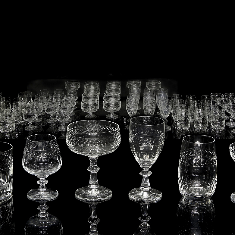 Set of glassware, Germany, 20th century
