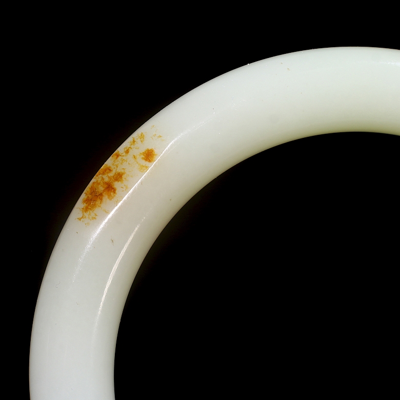 Hetian white jade bracelet, Qing dynasty