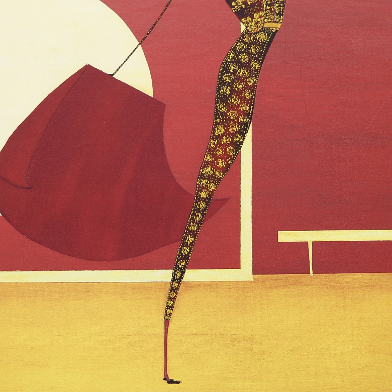Thierry Ona (1960) Pareja de pinturas 