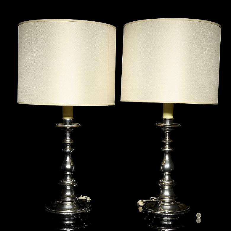 Pair of table Lamps, Clar, 20th century