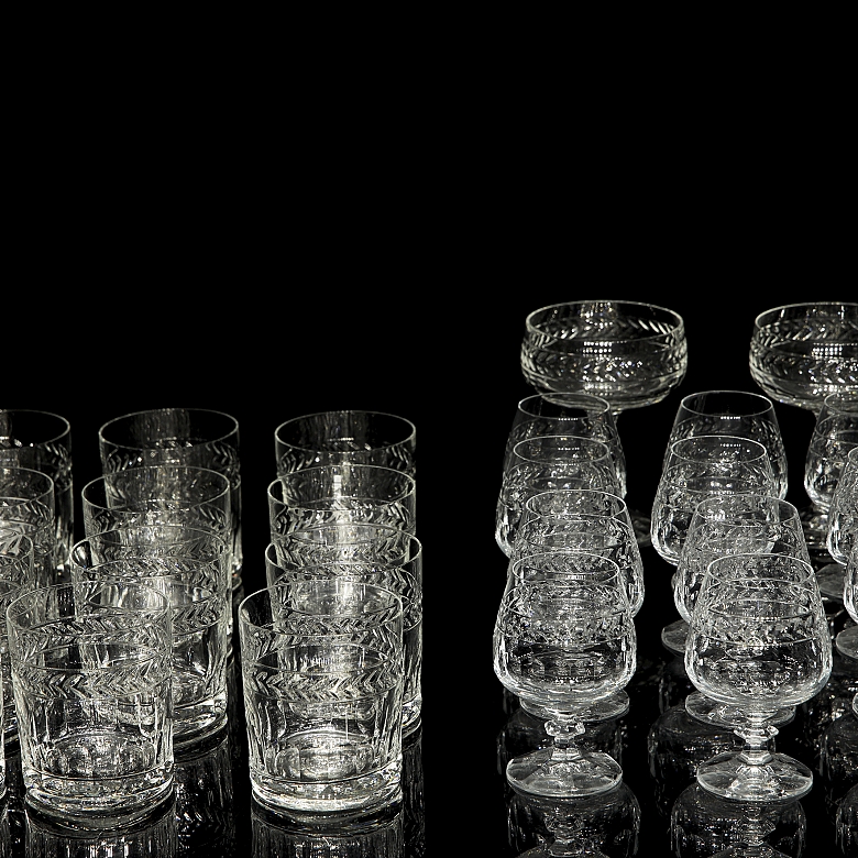 Set of glassware, Germany, 20th century