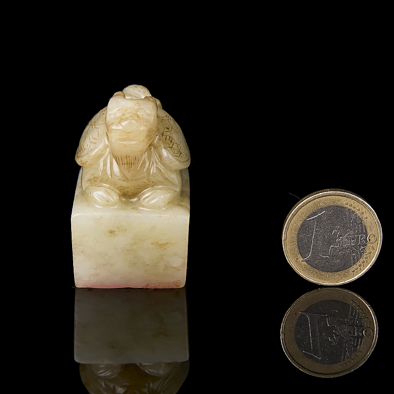 Hetian jade ‘Dragon Turtle’ seal, Qing dynasty