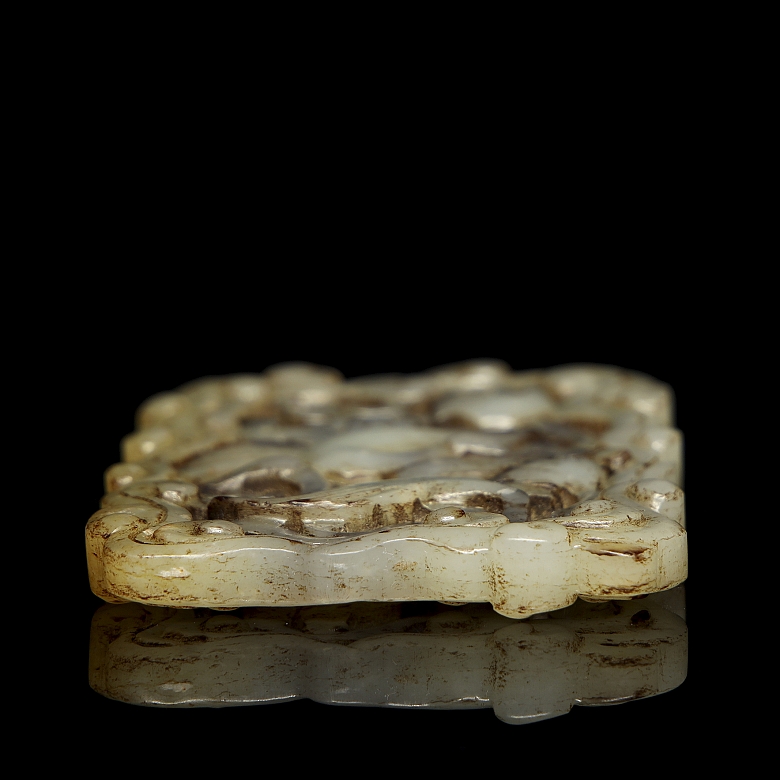 Small Liao-Jin style jade plaque - 4