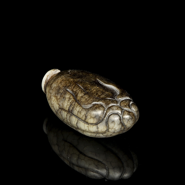 玉鼻烟壶 “佛手”，清代 - 5