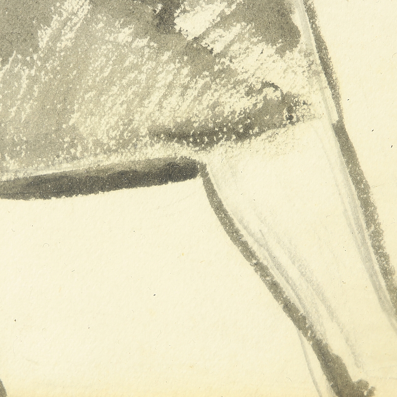 20th century Spanish school “Study of a Woman”