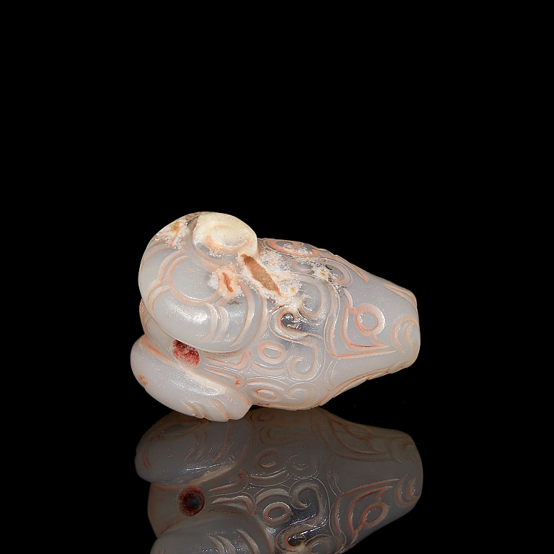 Colgante de ágata blanca 