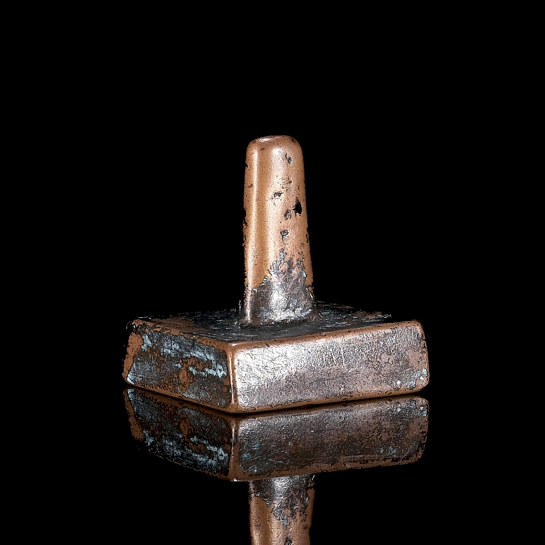 Square copper seal, Qing dynasty
