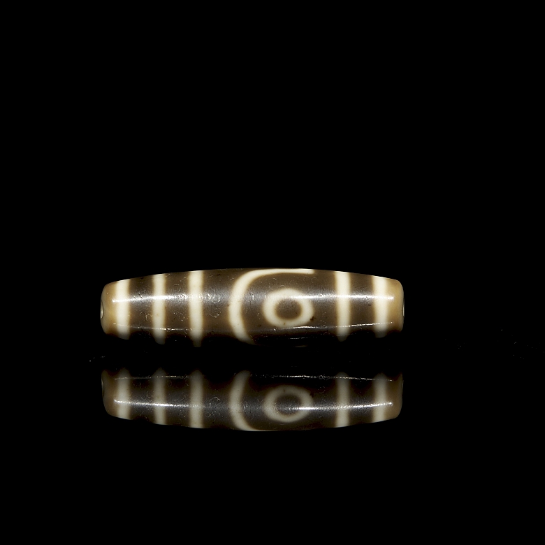 Cuenta Dizi de ágata tallada, dinastía Tang