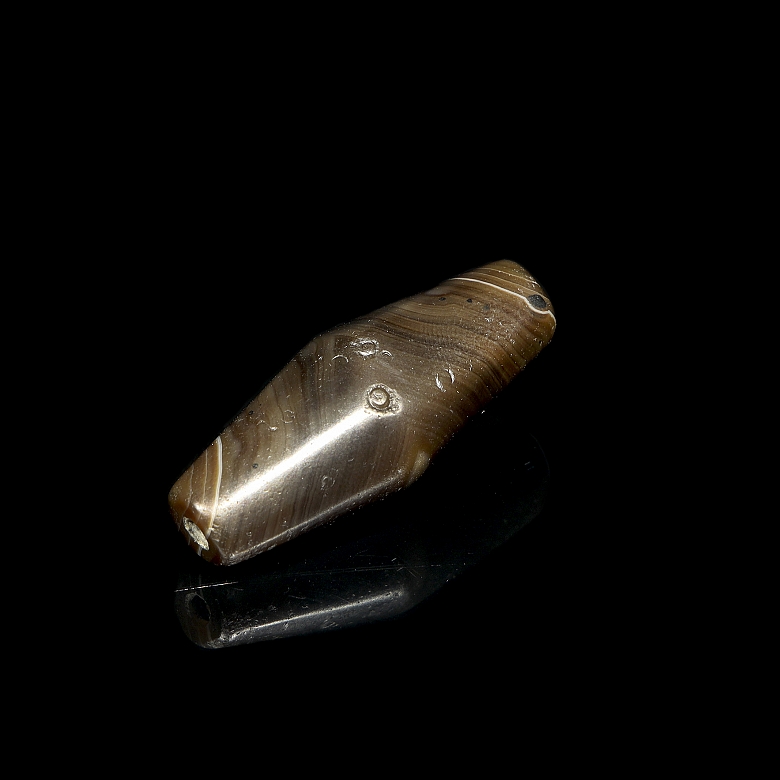Ancient carved agate ‘Dzi’ bead - 4