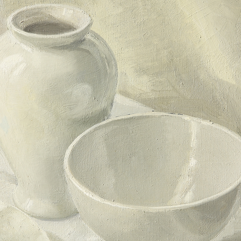 Luis Gomez (20th century) ‘Still Life in White’, 1999