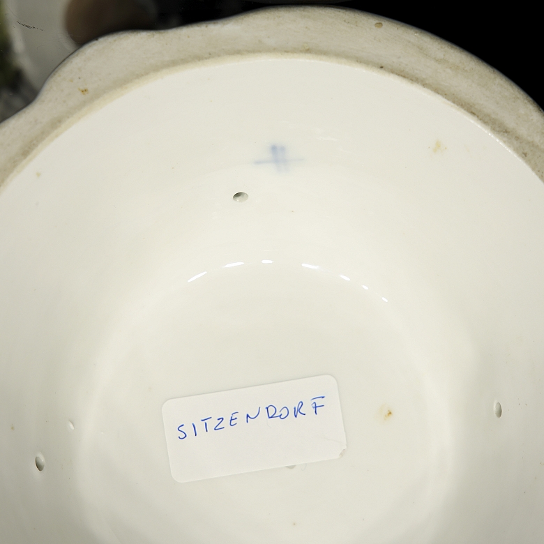 Alfred Voigt, Sitzendorf (1887-1900), Pair of Candlesticks, 19th century - 7