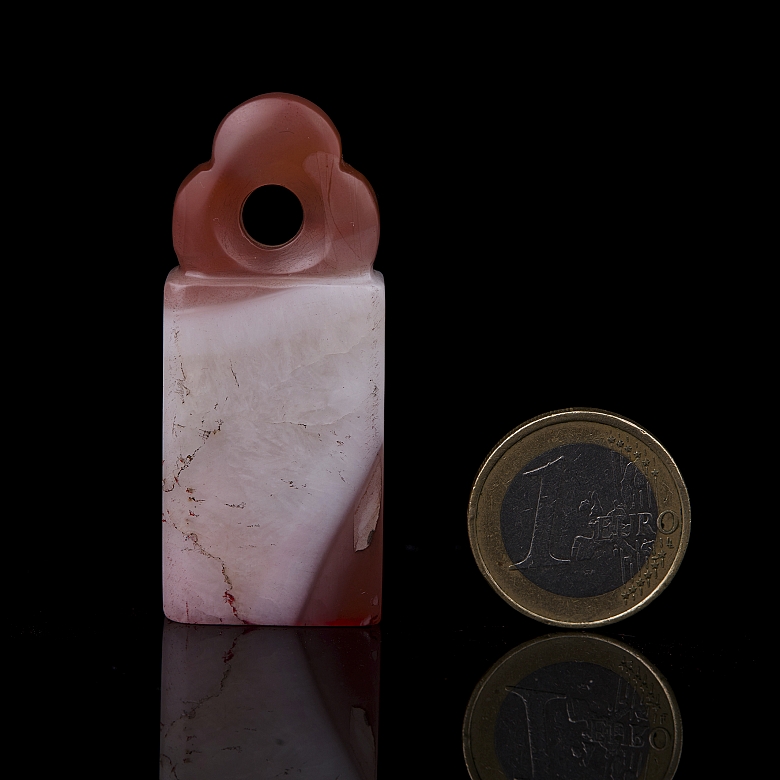 Sello de ágata Nanhong, dinastía Qing