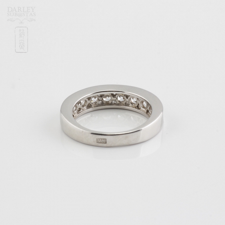 Anillo en plata de ley, 925m/m, con circonitas - 3