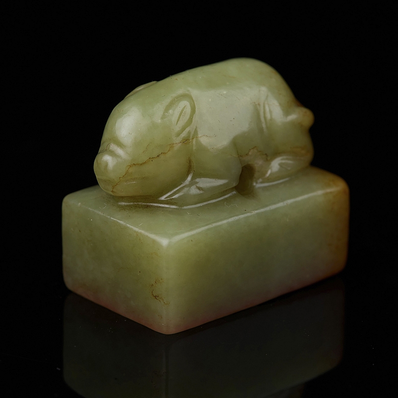 Sello de jade amarillo