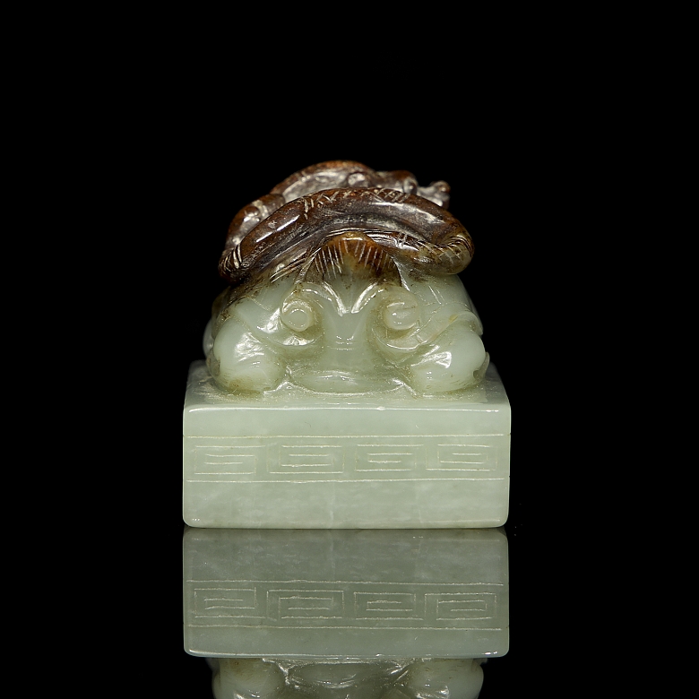 Sello de jade amarillo