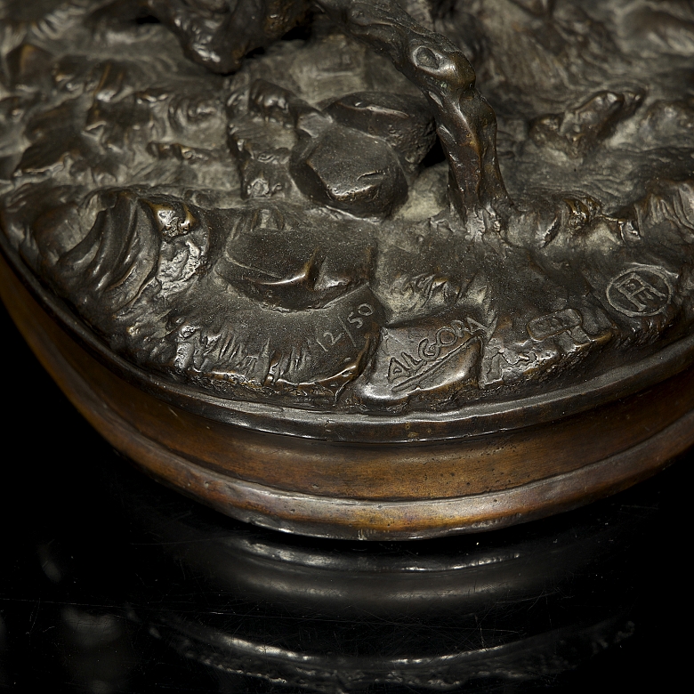 Manufactura Algora, escultura de bronce 