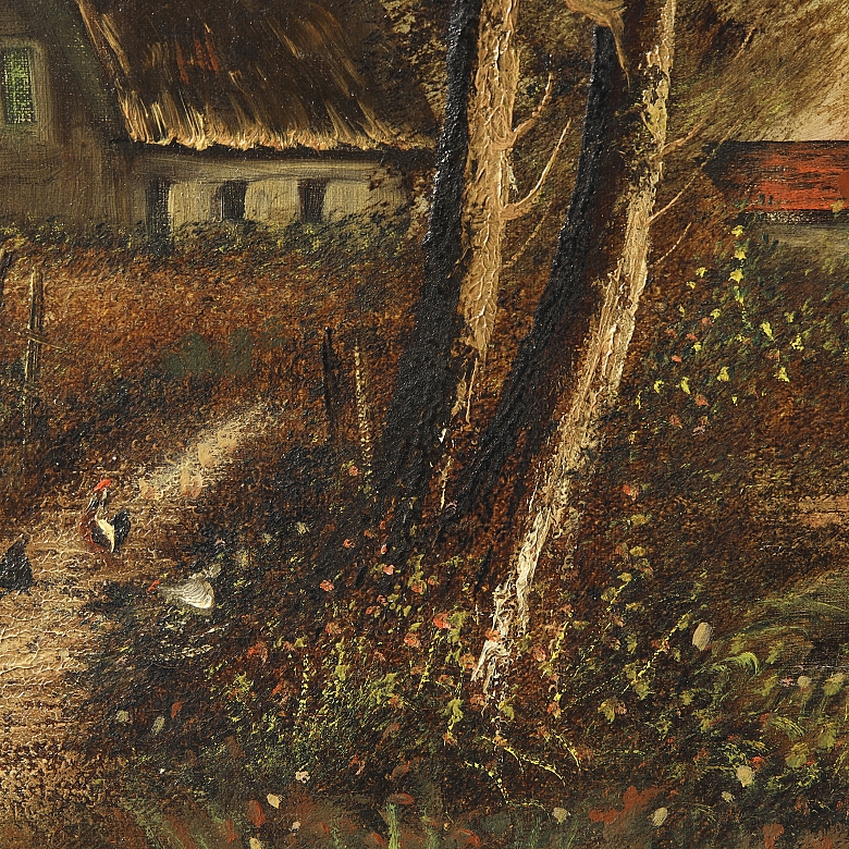 20th-century French school ‘Houses by the Lake’ - 3