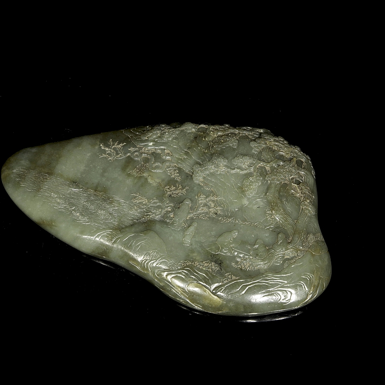 Roca de jade tallada 