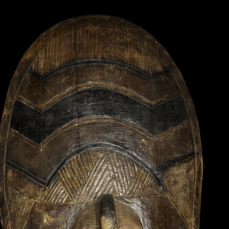 Escudo ceremonial, cultura Songye, R.D. del Congo, s.XX