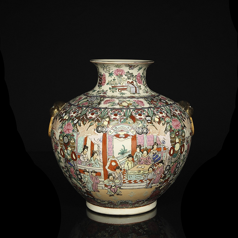 Jarrón de porcelana