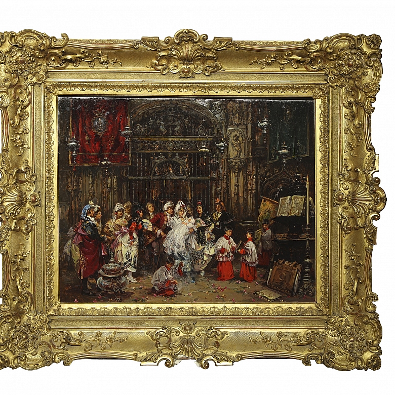 Antonio Medina Serrano (1944) ‘Baptism in Seville Cathedral’