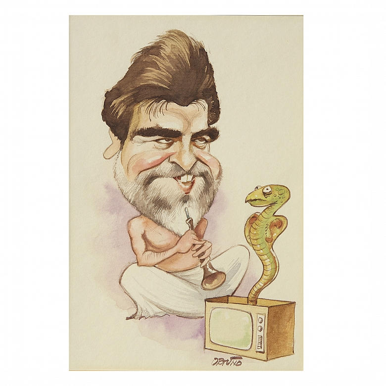 Alfonso Ortuño (1942) “Set of Caricatures” - 3